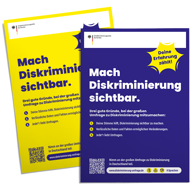 Plakat – Mach Diskriminierung sichtbar.